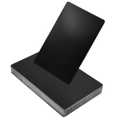 50 Pcs Metal Business Cards Blanks,Laser Engraving Blanks Aluminium,Can Engrave Any of Your Favorite Images and Text onto Metal Cards.86 x 54 mm(0.24mm Thickness)