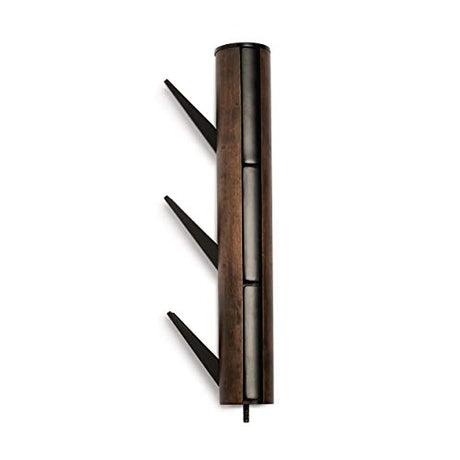 Umbra Flapper Coat Rack, Clothing Hanger, Umbrella Holder, and Hat Organizer, Great for Entryway, Black/Walnut (320361-048) Umbra