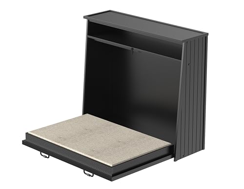New Age Pet ECOFLEX X-Large Murphy Style Dog Bed with Memory Foam Cushion, Removable Cover, and Compact Fold-Away Design, Easy Assembly, Durable Wood Plastic Composite, Espresso Black New Age Pet