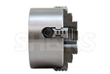 Shars 4" 4 Jaw Independent Chuck Solid Hard Jaws with 1-1/2-8 3.93" Semi-Machined Threaded Back Plate, Machining Required 202-5419+202-6108-6 L[ Shars
