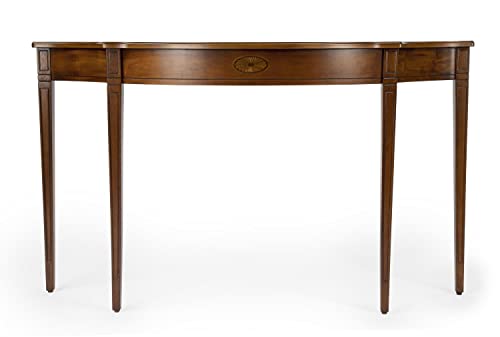 Butler Chester 54" W Demilune Wood Traditional Console Table - Olive Ash Butler Specialty Company
