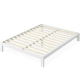 ZINUS Arnav White Metal Platform Bed Frame with Wood Slat Support - No Box Spring Required, Easy Assembly, Full Size Zinus