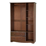 Copper Grove Palace Imports 100% Solid Wood Grand Wardrobe Armoire Mocha Copper Grove