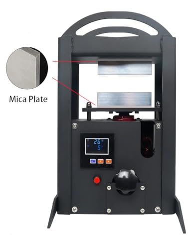D9A91 8 Ton Portable Hydraulic Heat Press Machine 2.8 x 4.7 Inch Dual Heating Plate, Auto Temperature Adjustment Heat Press D9A91