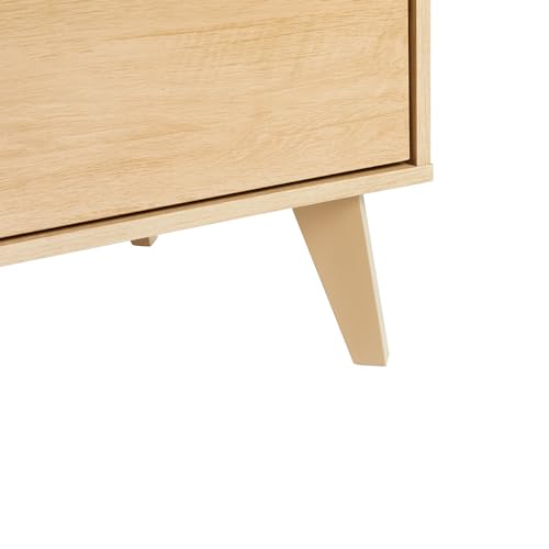 Walker Edison Modern 6-Drawer Dresser Bedroom Storage Organizer, 52 Inch, Riviera Cut-Out Walker Edison