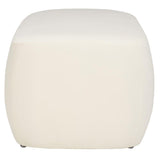 SAFAVIEH Home Collection Whitley Modern Cream Velvet Upholstered Rectangular Ottoman for Ideal for Living Room Bedroom Bench Extra Seating (Fully Assembled) SAFAVIEH