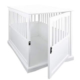 Casual Home Wooden Large Pet Crate, End Table, White 36.50" x 24.00" x 29.25" Casual Home