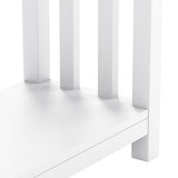 ChooChoo Farmhouse Long Entryway Table with Drawer, Mission Narrow Console Sofa Table with Storage, for Entryway,Living Room and Hallway, 47 Soft White and Brown ChooChoo