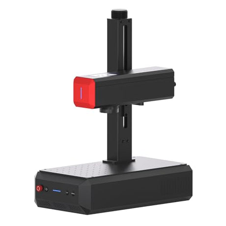 ComMarker B6 60W JPT Mopa Fiber Laser Engraver, Auto Focus Screen, Portable Laser Engraver, Color Marking, 150mm x 150mm, Lightburn Compatible, Laser for Metal, Plastic, Jewelry ComMarker