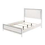 Acme Haiden Wooden Eastern King Bed with LED Lighting in White ACME Furniture