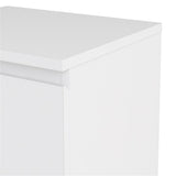 Tvilum 2 Drawer Bedroom Nighstand, White Tvilum