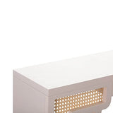 Tov Furniture Suzie Cream & Rattan Console Table Tov Furniture