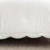 Lush Decor Coastal Chic Scalloped Edge Comforter Set, 3 Piece Set Full/Queen, Blue & White - Queen Bedding Set - White Comforter - Coastal Decor Lush Decor