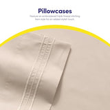 1500 Supreme Collection Queen Sheet Sets Beige Cream - Luxury Hotel Bed Sheets and Pillowcase Set for Queen Mattress - Extra Soft, Elastic Corner Straps, Deep Pocket Sheets, Queen Beige Cream Sweet Home Collection