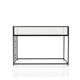 Furniture of America Dravenor Modern Metal Twin Over Twin Low Profile Bunk Bed with Reversible Ladder and White Magnetic Mesh Panel, No Box Spring Required, for Kids, Bedroom, Dorm, Black Furniture of America