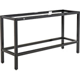Global Industrial Standing Height Table with 12 AC Power Outlets, 96" L x 36" W x 42" H, Gray Laminate Top, Black Steel Frame, Standing Rectangular Bar Table Global Industrial