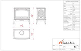 Sierra Flame E-70 Cast Iron Electric Fireplace Amantii