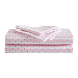 Betsey Johnson - King Size Sheet Set, Ultra-Soft Bedding with Smooth & Silky Feel, Deep Pockets, Bed Sheets with Matching Fitted Sheet & Pillowcases (Wonderland Stripe Pink) Betsey Johnson