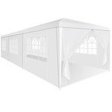 HOTEEL 10x30 Party Tent Outdoor Canopy Tent with Removable Sidewalls, White Tents for Parties Waterproof for Patio Gazebo Shelter Carpas Wedding Events BBQ Hoteel