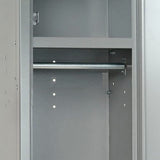 Global Industrial Single Tier Locker, 15x18x72, 3 Door, Ready to Assemble, Gray Global Industrial