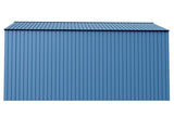 Arrow Shed Elite 14' x 14' Tall Outdoor Steel Storage Shed with High Gable and Lockable Doors Storage Building, Blue Grey Arrow