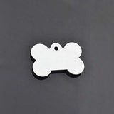 Sublimation Blanks Company 20 pcs Dog Bone Pet ID Tag Sublimation Blanks. 2-Sided Aluminum (Mini), White Sublimation Blanks Company