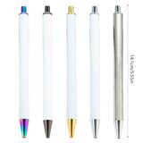 PLCPDM 6Pcs Retractable Ballpoint Pen for Heat Transfer, Sublimation Pen Blank, Heat Transfer Ballpoint Pen, 1 Count (Pack of 1) PLCPDM