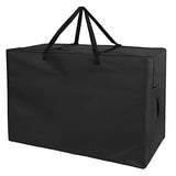 Andacar Folding Mattress Storage Bag - Andacar 63 inch Foldable Mattress Carry Case Fits for Tri-Fold Up to 6 inch Queen Mattress Waterproof Cushion Storage Bag - 61"L×28"W×18"H, Black, Cover Only Andacar