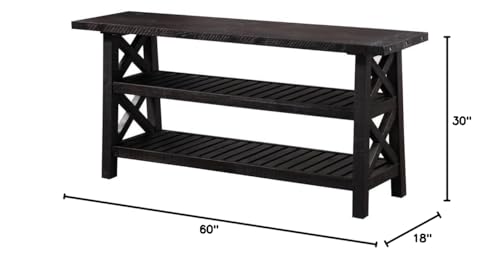 Modus Furniture Yosemite Solid Wood Console Table, Cafe Modus Furniture