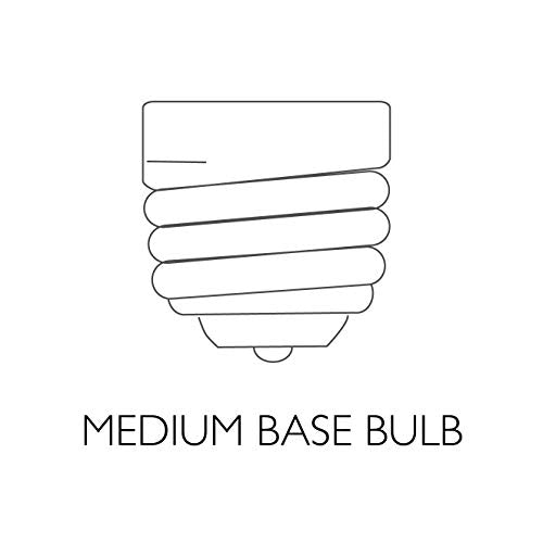 Design House 530618-NOK Richland Medicine 5-Light Solid Wood Frame Bathroom Cabinet with Mirrored Doors, 36-Inch, Nutmeg Oak Finish Design House