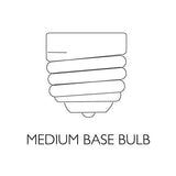 Design House 530618-NOK Richland Medicine 5-Light Solid Wood Frame Bathroom Cabinet with Mirrored Doors, 36-Inch, Nutmeg Oak Finish Design House