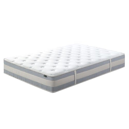 ZINUS 12 Inch Cooling Comfort Support Hybrid Mattress [New Version], King, Fiberglass Free, Medium Plush, Cooling Motion Isolation, Certified Safe Foams & Fabric, Mattress in A Box