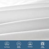 2 Pack Hospital Bed Sheets 36" x 80" x 9", Hospital Bed Fitted Sheets for Home & Hospital Care Beds, Soft Hospital Bed Sheets with Elastic All Around, White Magik & Kover