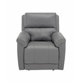 MINCETA Recliner Chairs,Modern 5" Wall Hugger Nursery Recliner with Overstuffed Arm and Back for Living Room,PU Leather in Gray