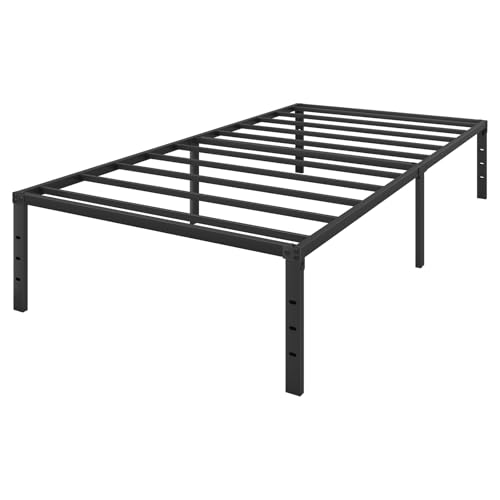 XXF Bed Frame, Metal Platform Bed Frame No Box Spring Needed, Bed with Heavy Duty Strong Support Slats, Noise Free, Easy to Assembly, Under Bed Storage (14 Inch, Twin) XXF