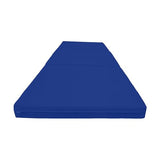 D&D Futon Furniture Trifold Foam Beds, Floor Tri-Fold Bed, Foldable Shikibuton Mattress Cushion Topper Mat for Space Saving Sleepover 3x27x75 in, Royal Blue D&D Futon Furniture