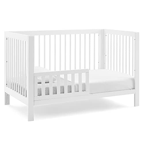 GAP babyGap Charlie 6-in-1 Convertible Crib - Greenguard Gold Certified, Bianca White - WoodArtSupply