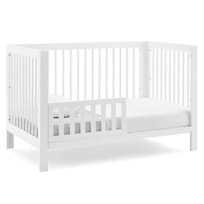 GAP babyGap Charlie 6-in-1 Convertible Crib - Greenguard Gold Certified, Bianca White - WoodArtSupply