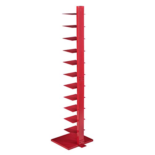 SEI Furniture Stewartby Spine Tower Shelf - Valiant Poppy, Red SEI Furniture