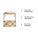 Sleekform Portable Folding Desk - Wood Foldable Table - No Assembly Easy Fold Desks for Small Spaces - Space Saving Collapsible Computer Tables for Work, Writing, Crafts Sleekform