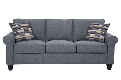 American Furniture Classics Eureka Rolled Arm Sofa with Two Pillows American Furniture Classics