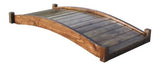 SamsGazebos Zen Japanese Style Wood Garden Bridges, 6', Brown SamsGazebos