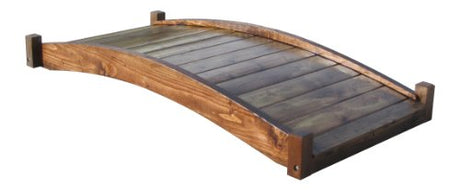 SamsGazebos Zen Japanese Style Wood Garden Bridges, 6', Brown SamsGazebos