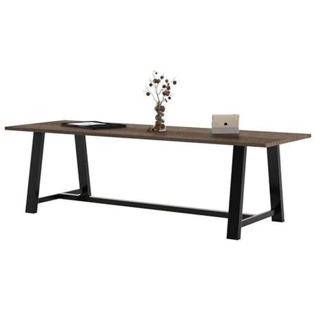 Pemberly Row 3.5 x 9 FT Conference Table in Studio Teak - Standard Height Pemberly Row