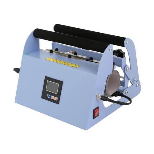 40 OZ Tumbler Heat Press Machine, Tumbler Mug Heat Press Machine, Sublimation Tumblers Press Glass Jar Cans, Mug Heat Press Touch Screen (Blue) Yellulu
