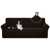 U-NICE HOME Stretch Couch Cover Sofa Cover Washable Sofa Slipcover Furniture Protector for 3 Cushion Couch Sofa Pet Friendly(Sofa, Chocolate) U-NICE HOME