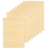 8 Pack Basswood Sheets for Crafts - 12 x 16 x 1/4 Inch 6mm Thin Plywood Sheets Unfinished Bass Wood Boards for Arts and Crafts, Painting, Pyrography, Wood Engraving, Wood Burning, Architectural Models ACXFOND