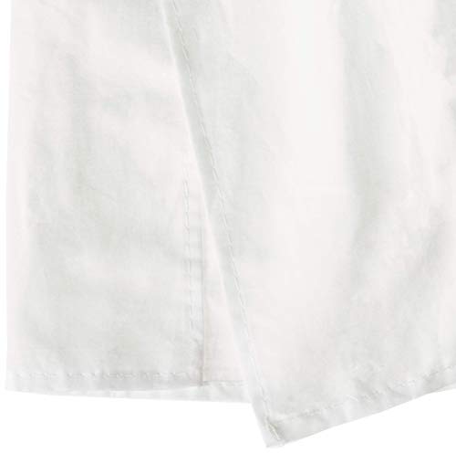 Greenland Home Fashions Cotton Voile Bed Skirt, Lined, White, King 18-inch L Greenland Home Fashions