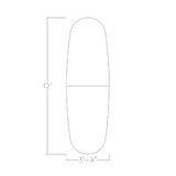 Harmony Series 12-Person Oval Boat Shaped Conference Table | Modular Office Table with Brushed Silver Square Metal Base | Meeting Tables for Offices, and Homes | White Cypress �12Ft SKUTCHI DESIGNS INC.
