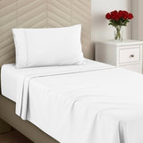 Utopia Bedding Twin Sheets Set - Brushed Microfiber - Soft Bed Sheets for Twin Size Bed Set - Includes 1 Fitted, 1 Flat, & 1 Pillow Case - Deep Pocket (White) Utopia Bedding
